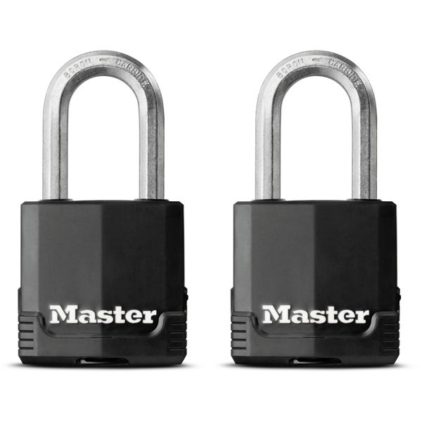 Visací zámek z vrstvené oceli - Master Lock Excell - 48mm (2 ks / blistr)