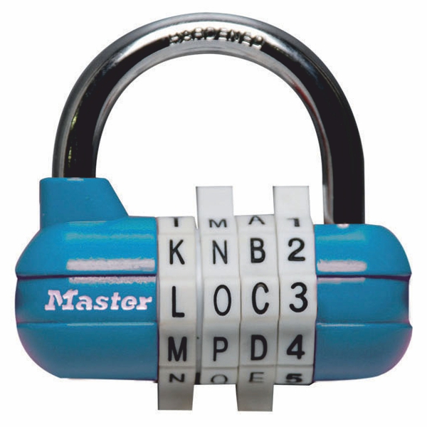Kombinační visací zámek horizontální 1534EURD - Master Lock - modrý