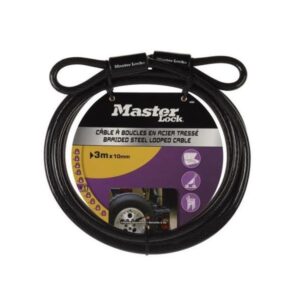 Ohebné ocelové lanko Master Lock 49EURD - 300cm x 1cm