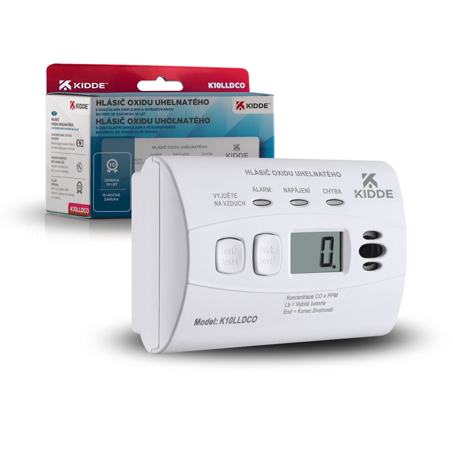 Kidde K10LLDCO detektor CO