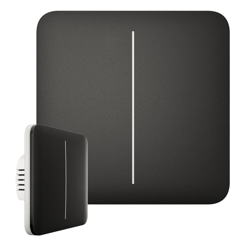 Ajax SoloButton (2-gang) - Samostatné dvou tlačítko pro LightSwitch