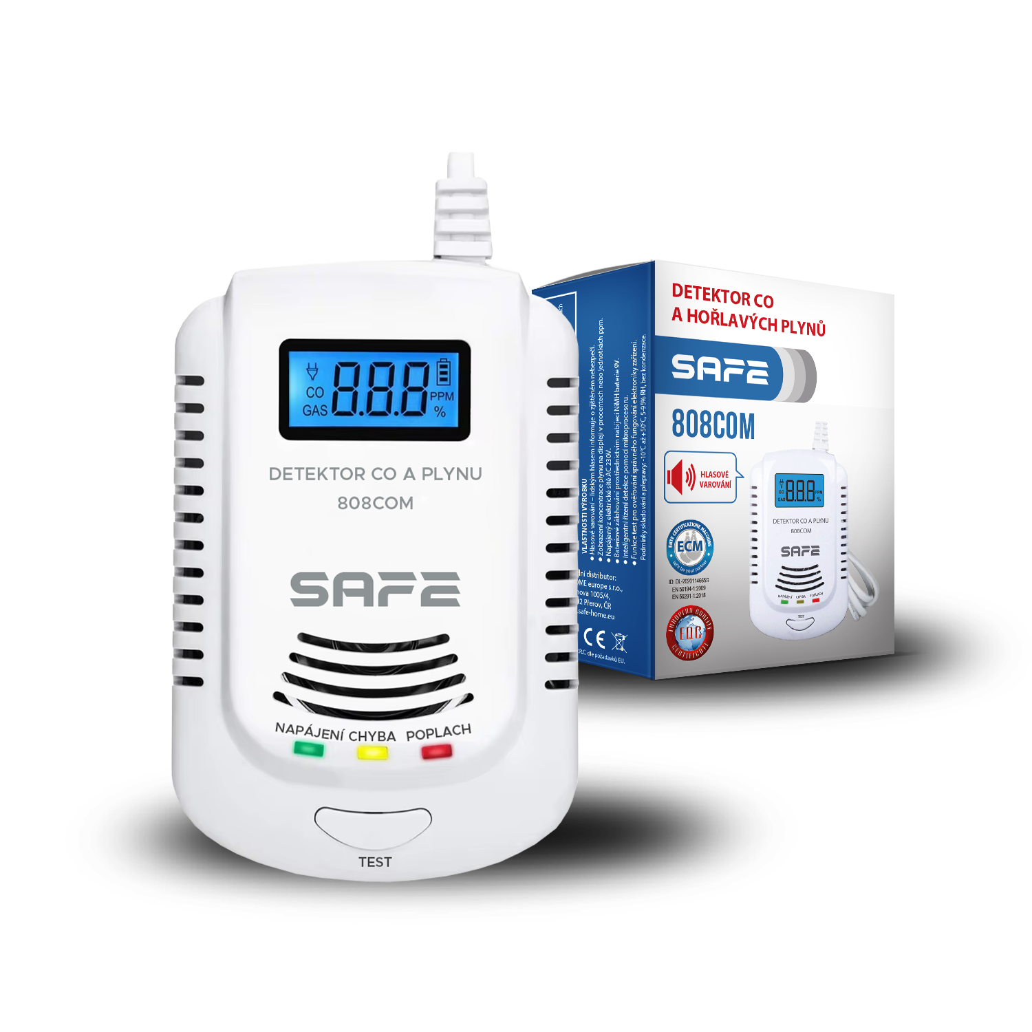 Kombinovaný detektor CO