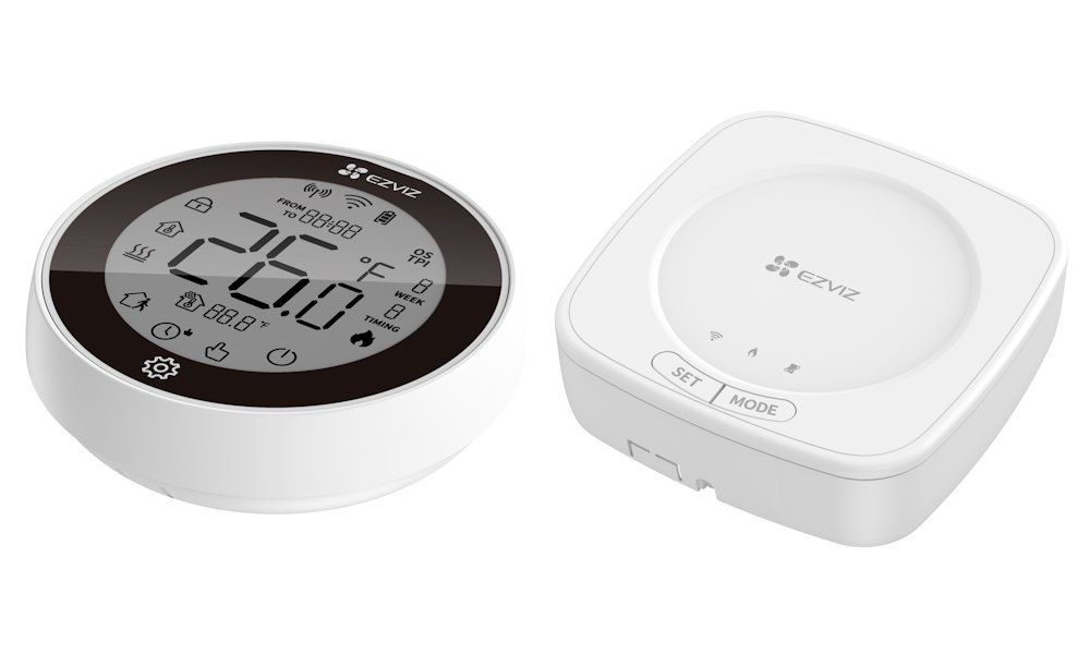 EZVIZ sada chytrého termostatu T56/ rozsah 5–35 °C/ OpenTherm/ Wi-Fi/ bílý