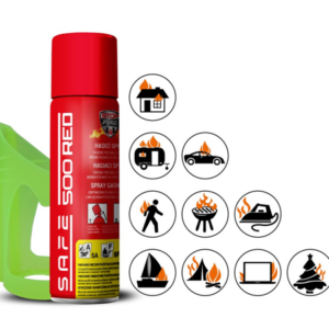SET Hasicí sprej SAFE 500 RED + držák SAFE 50F