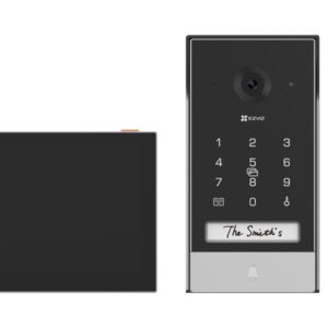 EZVIZ chytrý domácí interkom EP7/ Wi-Fi/ 2K/ 7" dotykový monitor/ videotelefon/ bezdrátový zvonek/ IP65/ černo-stříbrný