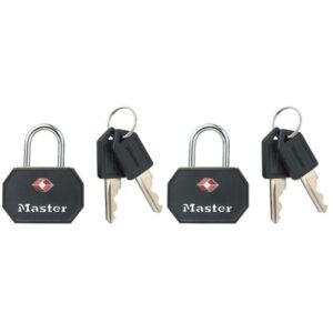 Visací zámek Master Lock TSA - černý (2 ks / blistr)
