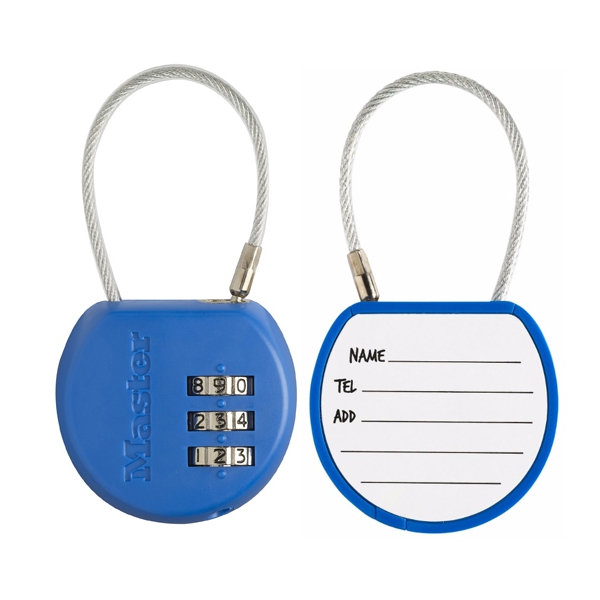 Visací zámek pro zavazadla 4671EURDCOL - Master Lock - modrý