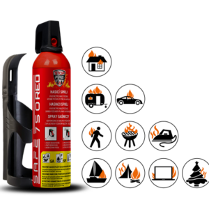 SET Hasicí sprej SAFE 750 RED + držák SAFE 75C