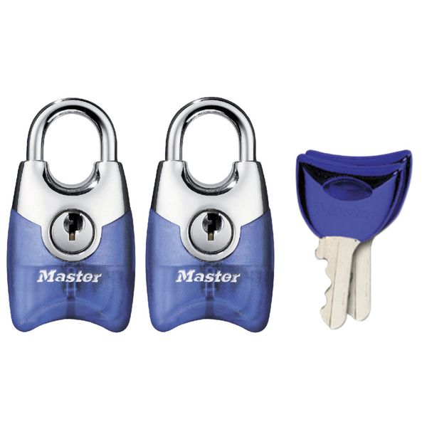 Visací zámek Master Lock Fusion 20 mm - modrý (2 ks / blistr)