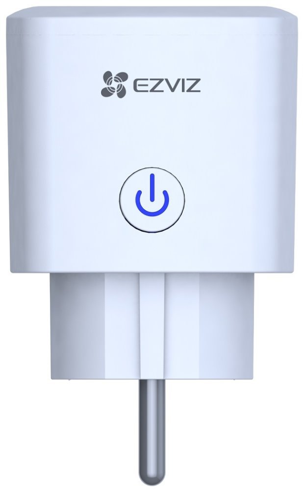 EZVIZ chytrá zásuvka T30-10B Statistics/ Wi-Fi/ EU/ výkon 2300 W/ Google Assistant/ Amazon Alexa/ bílá