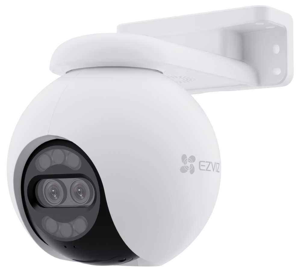 EZVIZ IP kamera H80x Dual 4K/ PTZ/ Wi-Fi/ 8+2 Mpix/ krytí IP65/ objektiv 4mm/ H.265/ IR přísvit až 30m/ bílá