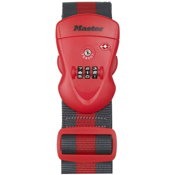 Popruh na zavazadlo TSA kombinační Master Lock 4702EURDRED
