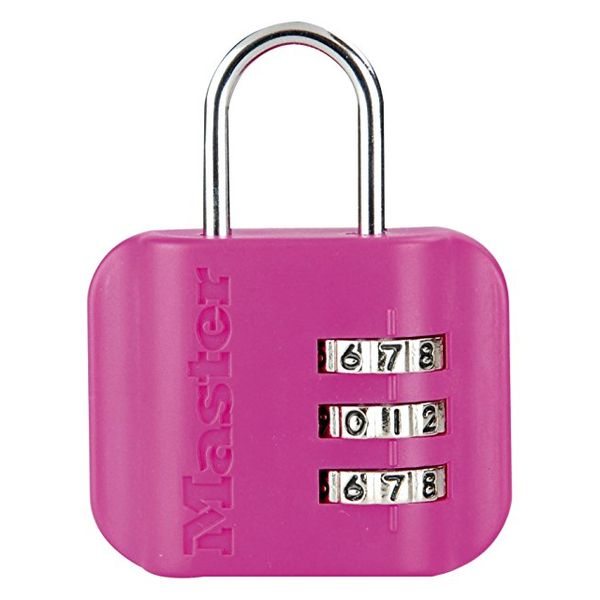 Visací zámek pro zavazadla 4670EURDCOL - Master Lock - růžový