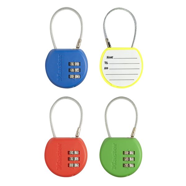 Visací zámek pro zavazadla 4671EURDCOL - Master Lock - žlutý 2 Visací zámek pro zavazadla 4671EURDCOL - Master Lock - žlutý - Obrázek 2