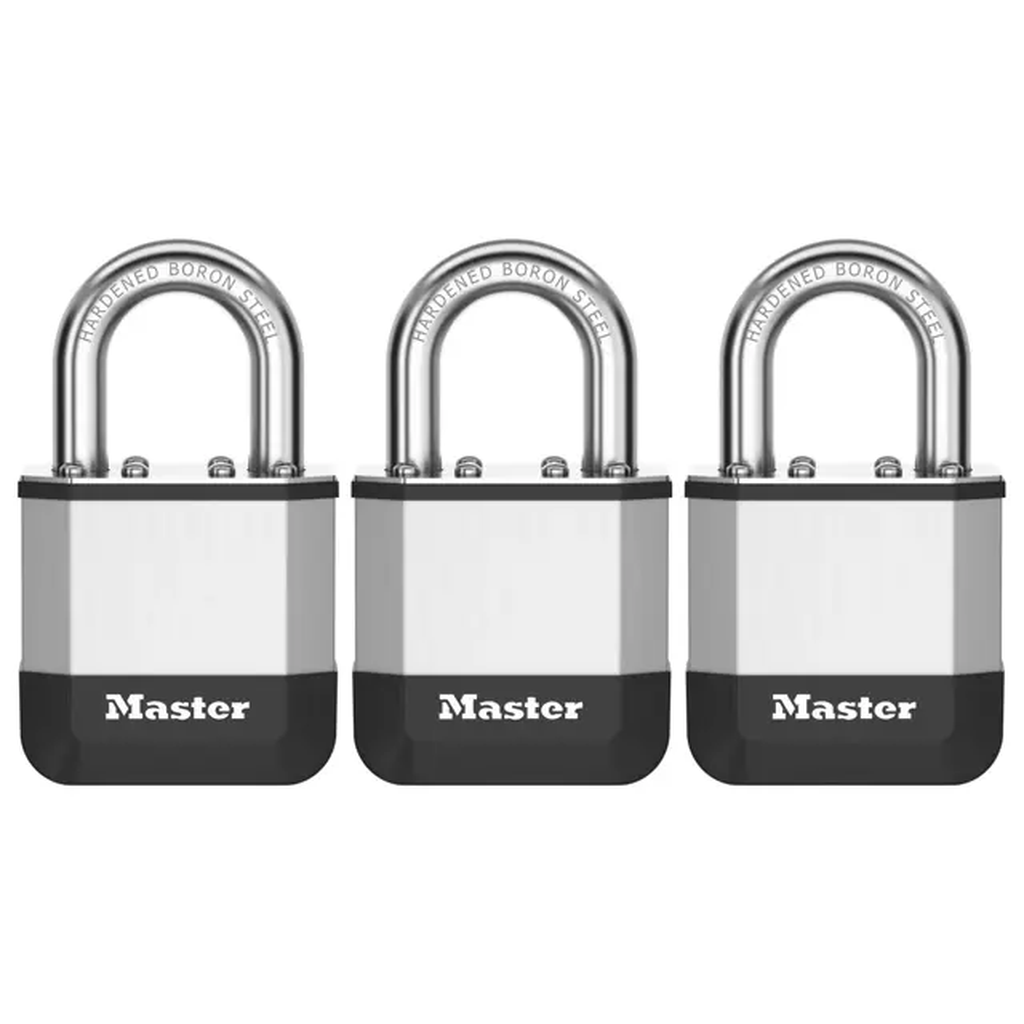 Laminovaný visací zámek Master Lock Elite - PK1EURTRI - 45mm (3 ks / blistr)